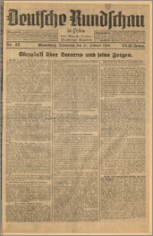 Deutsche Rundschau in Polen. J. 33 (50), 1926, nr 47