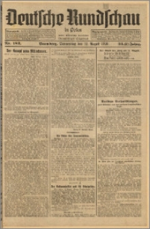 Deutsche Rundschau in Polen. J. 33 (50), 1926, nr 182