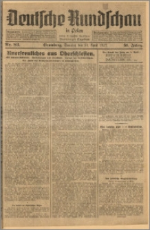 Deutsche Rundschau in Polen. J. 51, 1927, nr 83