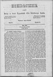 Biedaczek : czyli mały i tani tygodnik dla biednego ludu, 1849.05.03 R. 2 nr 18