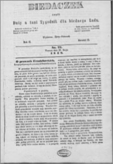 Biedaczek : czyli mały i tani tygodnik dla biednego ludu, 1849.05.30 R. 2 nr 22