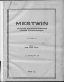 Mestwin, R. 1 nr 1, (1925)