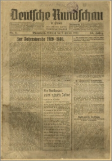 Deutsche Rundschau in Polen. J. 54, 1930, nr 1