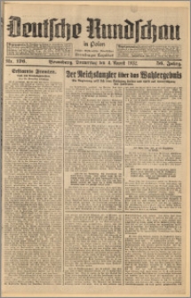 Deutsche Rundschau in Polen. J. 56, 1932, nr 176