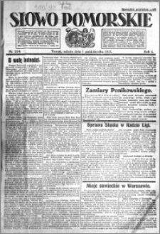 Słowo Pomorskie 1921.10.01 R.1 nr 224