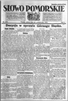 Słowo Pomorskie 1921.10.22 R.1 nr 242