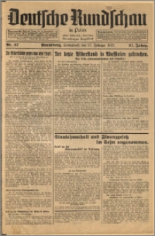 Deutsche Rundschau in Polen. J. 61, 1937, nr 47