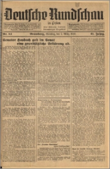 Deutsche Rundschau in Polen. J. 61, 1937, nr 54