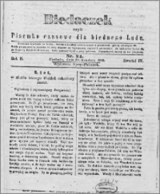 Biedaczek : czyli mały i tani tygodnik dla biednego ludu, 1849.12.22 R. 2 nr 24