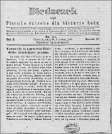 Biedaczek : czyli mały i tani tygodnik dla biednego ludu, 1849.12.29 R. 2 nr 25
