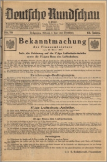 Deutsche Rundschau in Polen. J. 63, 1939, nr 79