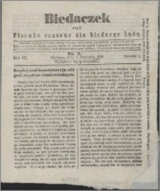 Biedaczek : czyli mały i tani tygodnik dla biednego ludu, 1850.01.05 R. 3 nr 2