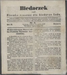 Biedaczek : czyli mały i tani tygodnik dla biednego ludu, 1850.01.09 R. 3 nr 3