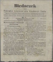 Biedaczek : czyli mały i tani tygodnik dla biednego ludu, 1850.01.16 R. 3 nr 5