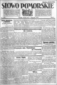 Słowo Pomorskie 1921.11.01 R.1 nr 250