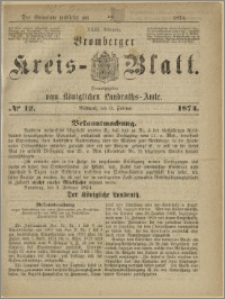 Bromberger Kreis-Blatt, 1874, nr 12