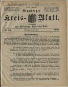Bromberger Kreis-Blatt, 1878, nr 31