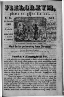 Pielgrzym, pismo religijne dla ludu 1869 rok I nr 34