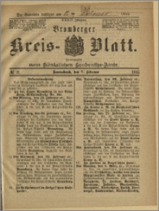 Bromberger Kreis-Blatt, 1885, nr 11