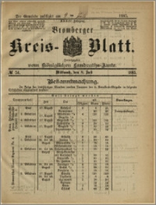 Bromberger Kreis-Blatt, 1885, nr 54