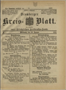 Bromberger Kreis-Blatt, 1887, nr 7
