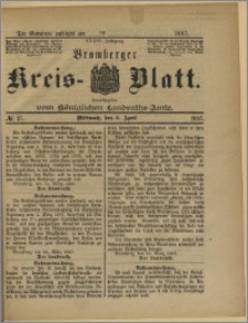 Bromberger Kreis-Blatt, 1887, nr 27