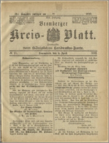 Bromberger Kreis-Blatt, 1892, nr 27