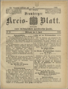 Bromberger Kreis-Blatt, 1892, nr 28
