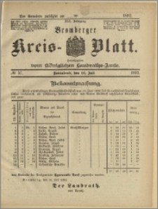 Bromberger Kreis-Blatt, 1892, nr 57