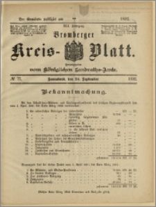 Bromberger Kreis-Blatt, 1892, nr 77