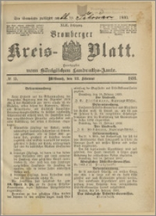 Bromberger Kreis-Blatt, 1893, nr 15