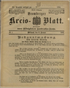 Bromberger Kreis-Blatt, 1894, nr 1