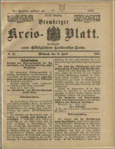 Bromberger Kreis-Blatt, 1894, nr 29