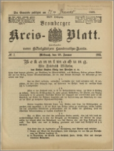 Bromberger Kreis-Blatt, 1895, nr 7