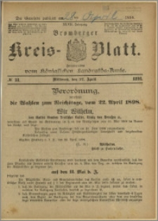 Bromberger Kreis-Blatt, 1898, nr 33