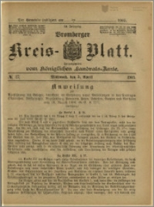 Bromberger Kreis-Blatt, 1905, nr 27