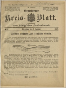 Bromberger Kreis-Blatt, 1907, nr 1