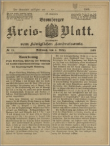Bromberger Kreis-Blatt, 1908, nr 19