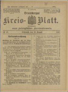 Bromberger Kreis-Blatt, 1908, nr 67