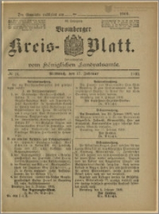 Bromberger Kreis-Blatt, 1909, nr 14