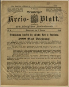 Bromberger Kreis-Blatt, 1910, nr 1