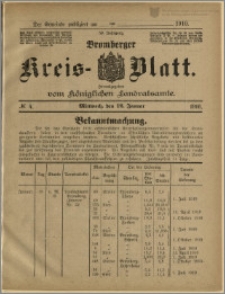 Bromberger Kreis-Blatt, 1910, nr 4