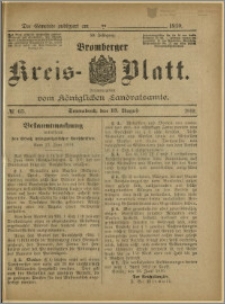 Bromberger Kreis-Blatt, 1910, nr 65