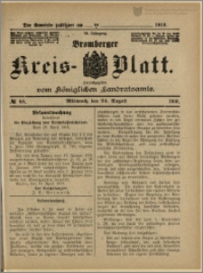 Bromberger Kreis-Blatt, 1910, nr 68