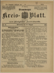 Bromberger Kreis-Blatt, 1910, nr 70