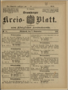 Bromberger Kreis-Blatt, 1910, nr 72