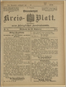 Bromberger Kreis-Blatt, 1910, nr 74