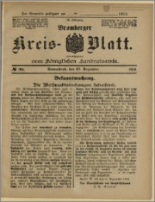 Bromberger Kreis-Blatt, 1910, nr 101