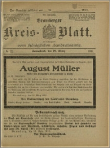 Bromberger Kreis-Blatt, 1911, nr 22