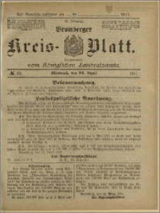 Bromberger Kreis-Blatt, 1911, nr 33